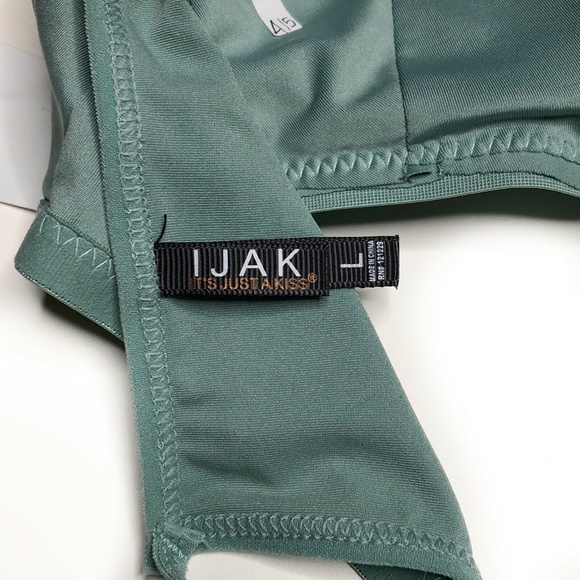 IJAK Bralette Strappy Lace Padded Green (CC15) - Picture 3 of 4